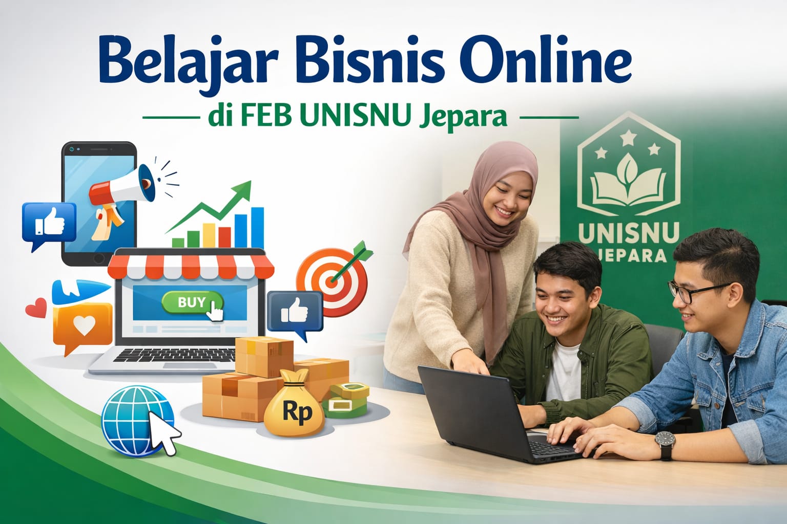 Belajar Bisnis Online di FEB UNISNU Jepara