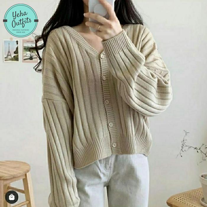Cardigan Rajut Wanita Korea