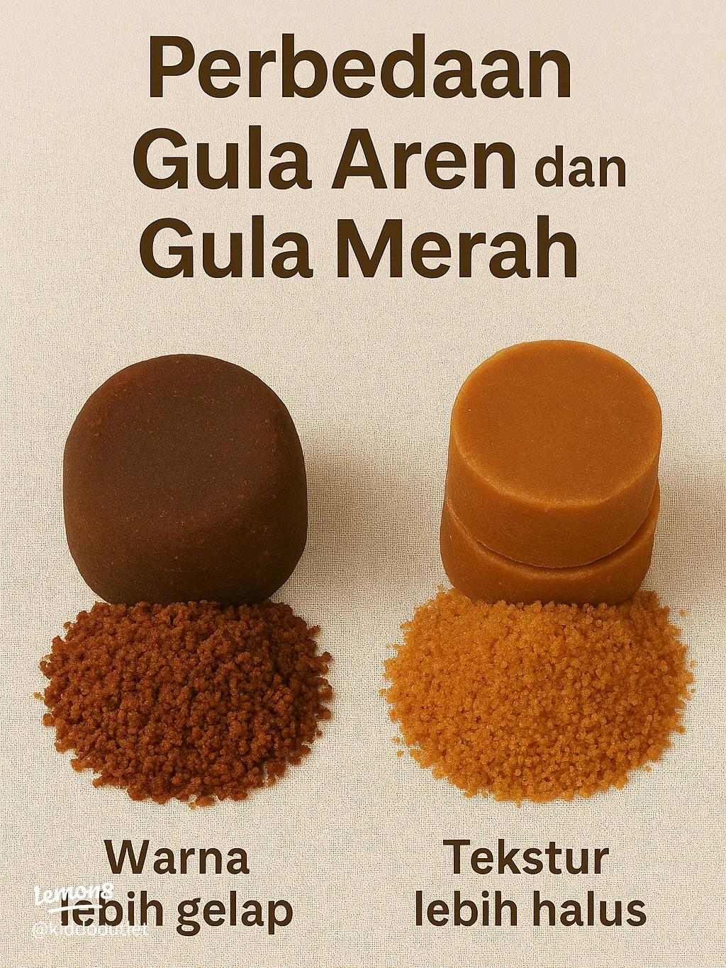 Perbandingan Gula Aren dan gula biasa