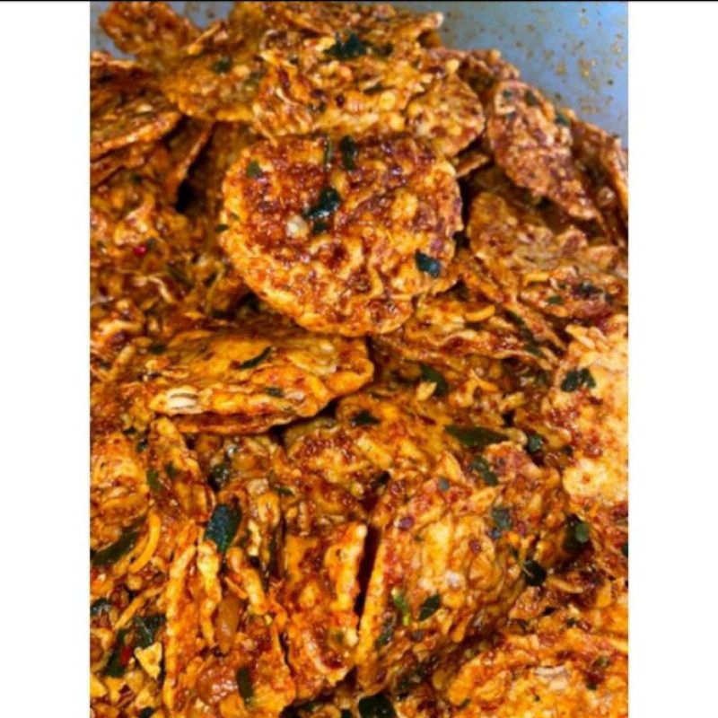 Keripik Tempe Pedas Daun Jeruk