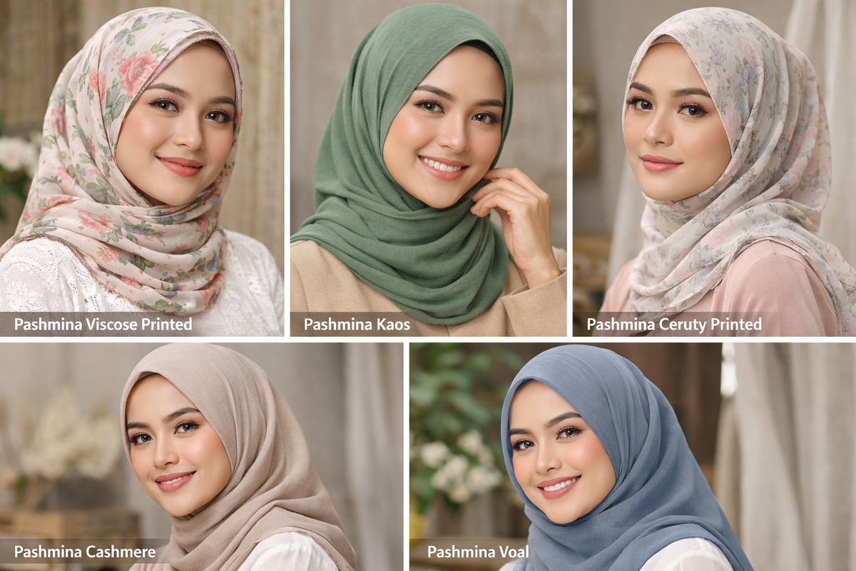Kerudung Pasmina Terbaru