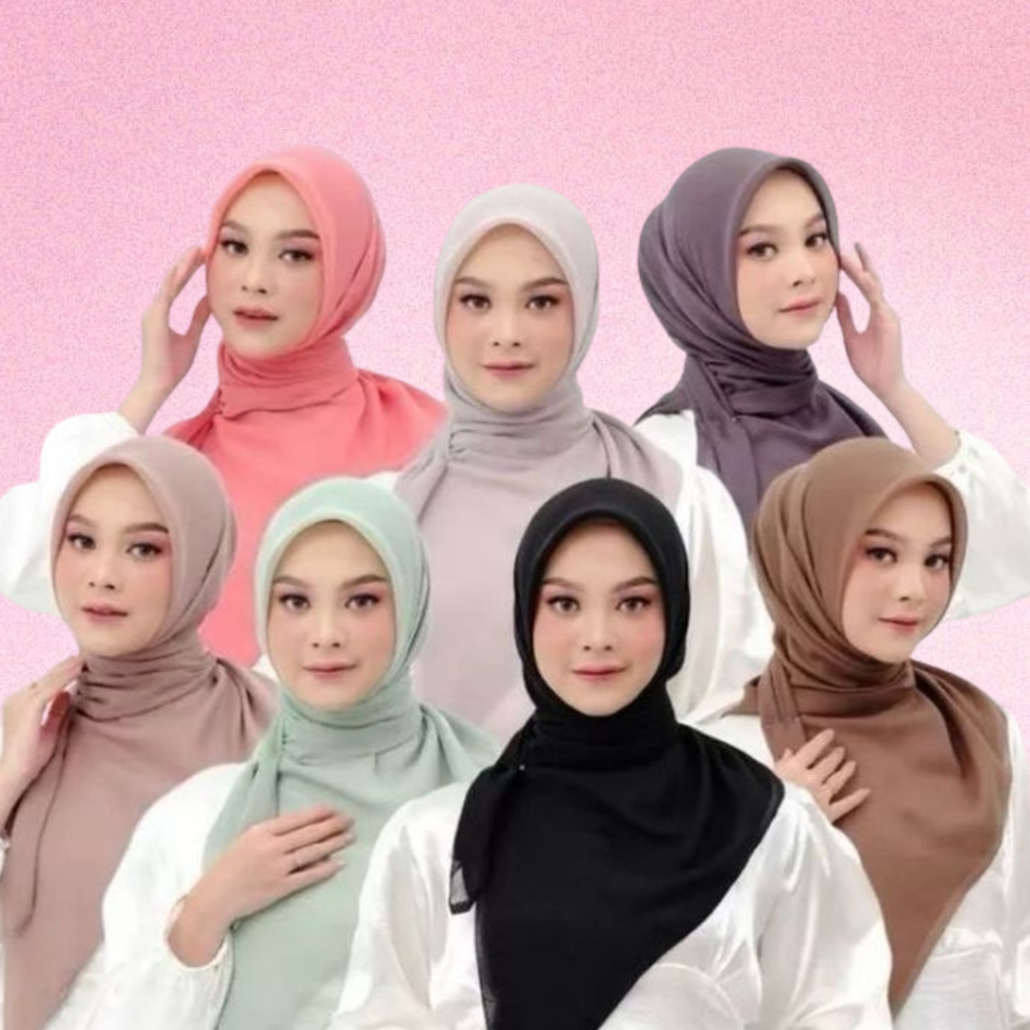 Kerudung Segiempat Paris Jadul AULUXE.ID SCARF