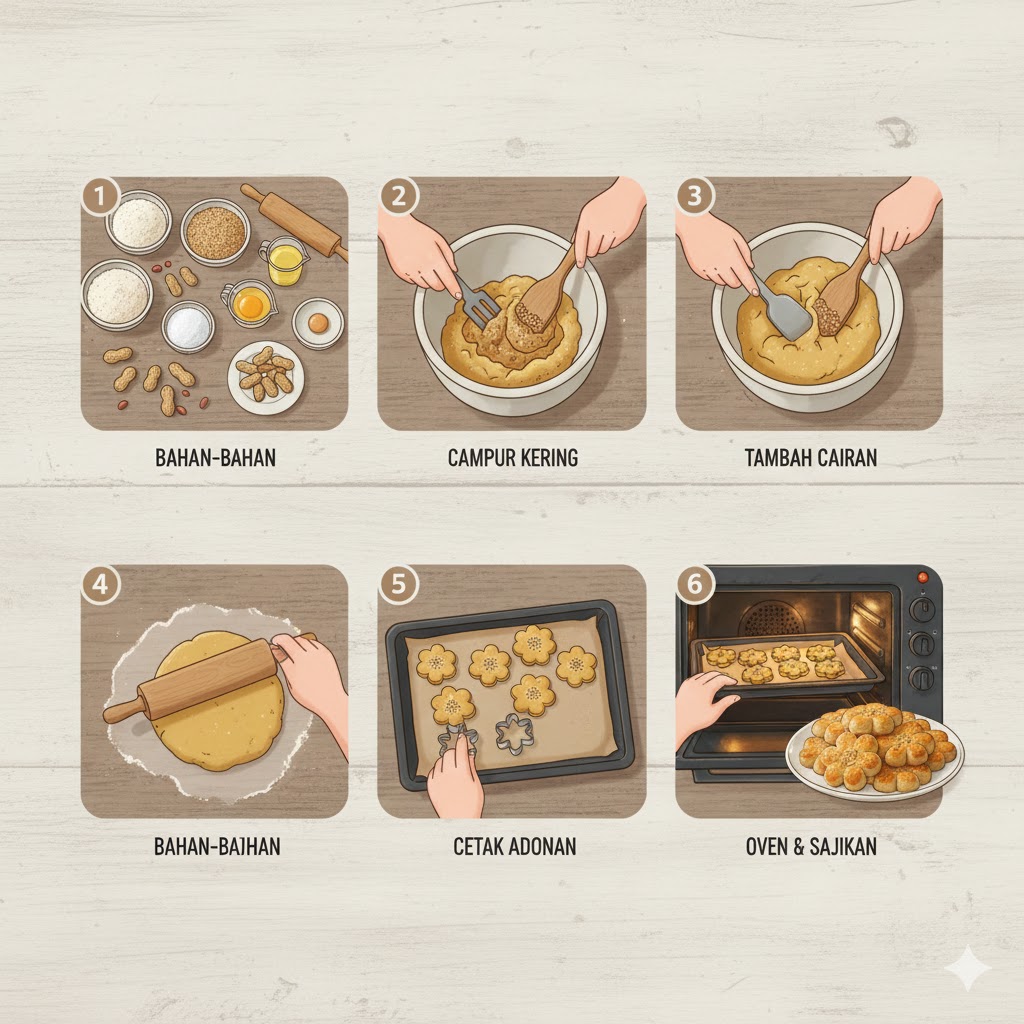 Cara Bikin Kue Kacang