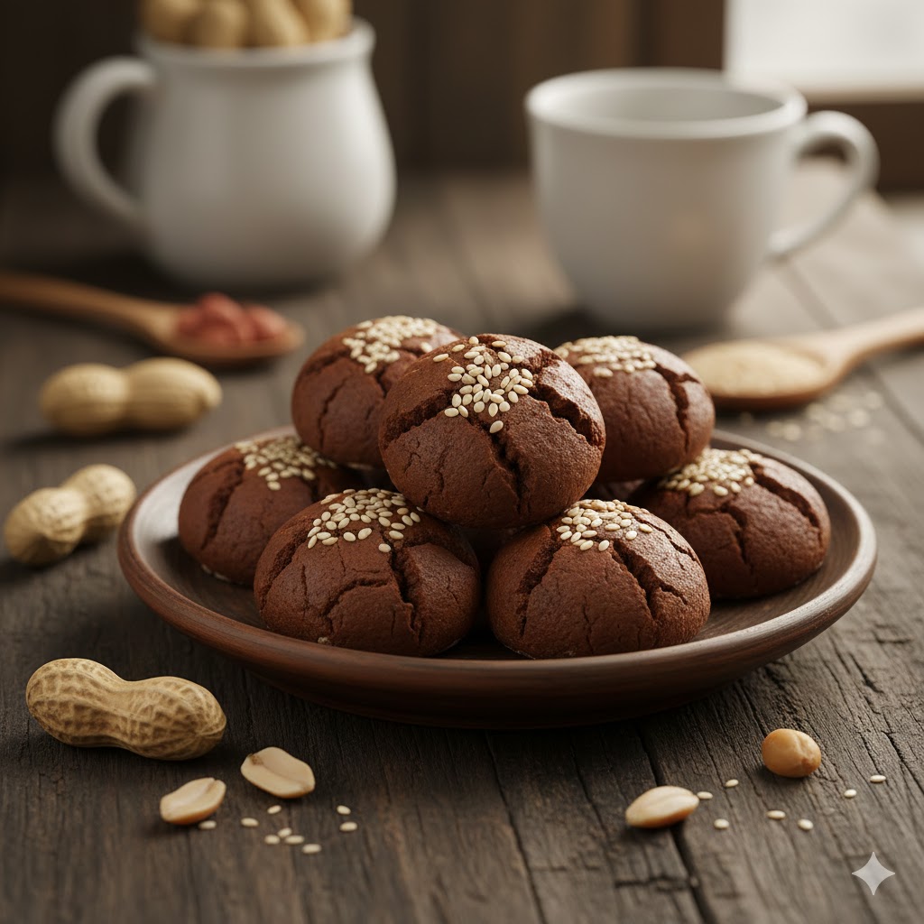 Kue Kacang Coklat