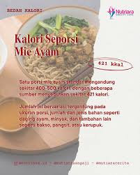 Kalori dalam Mie Ayam