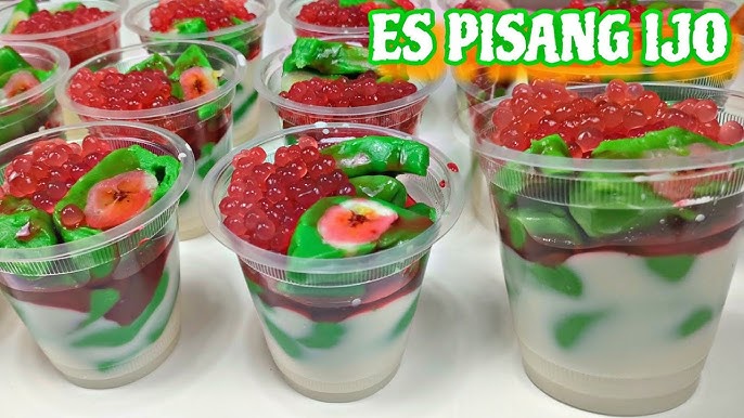 Es Pisang Hijau Cup