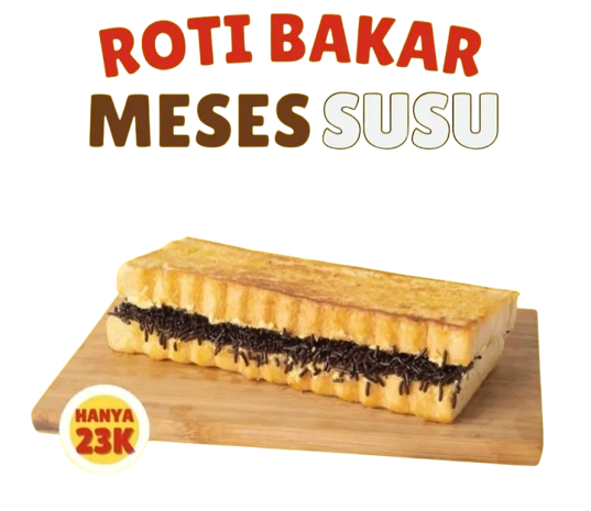 Roti Bakar Meses Susu