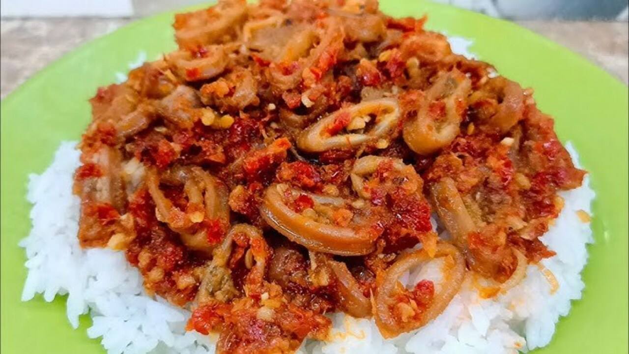 Menu  Sambel Cumi