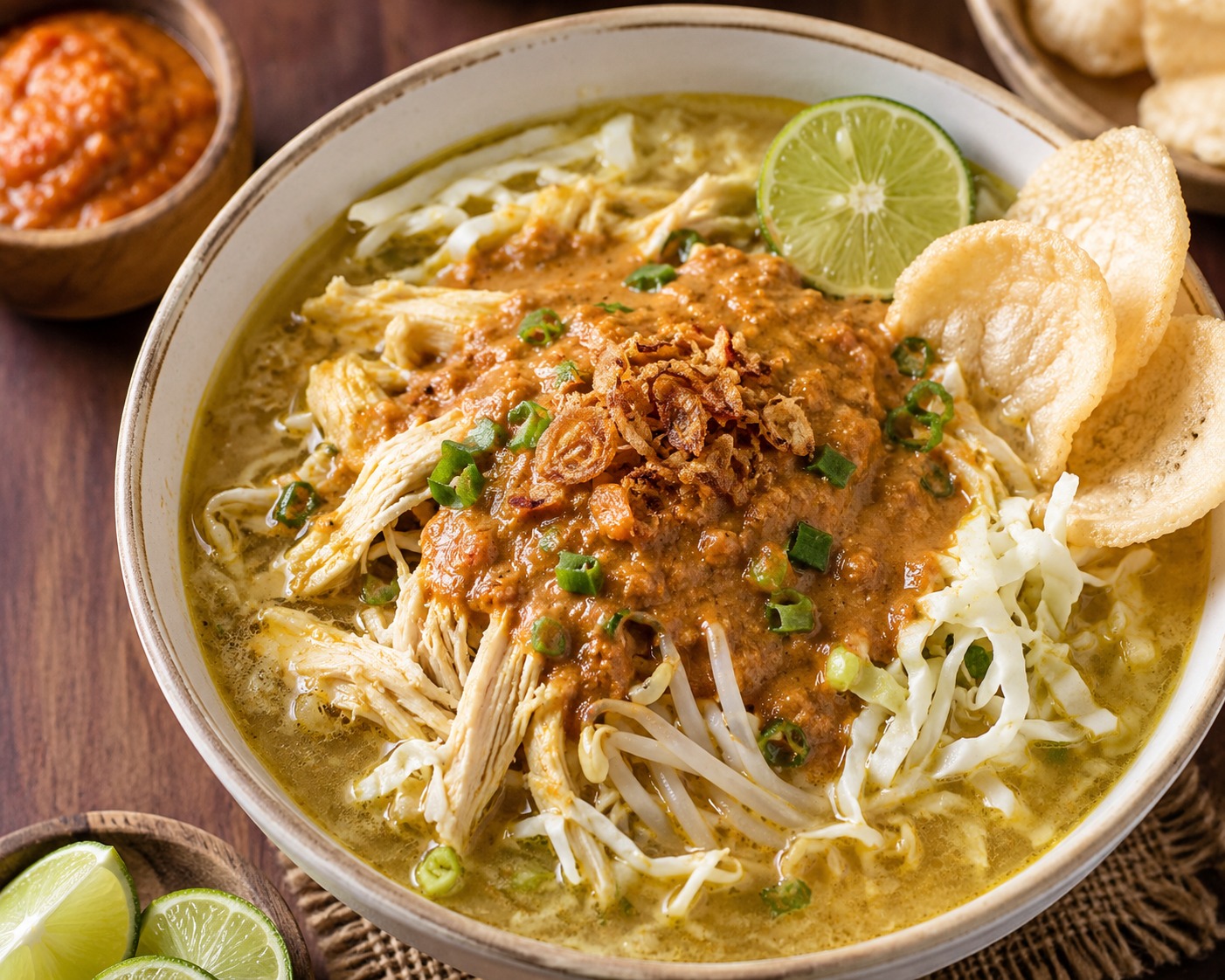 Soto Ayam Bumbu Kacang
