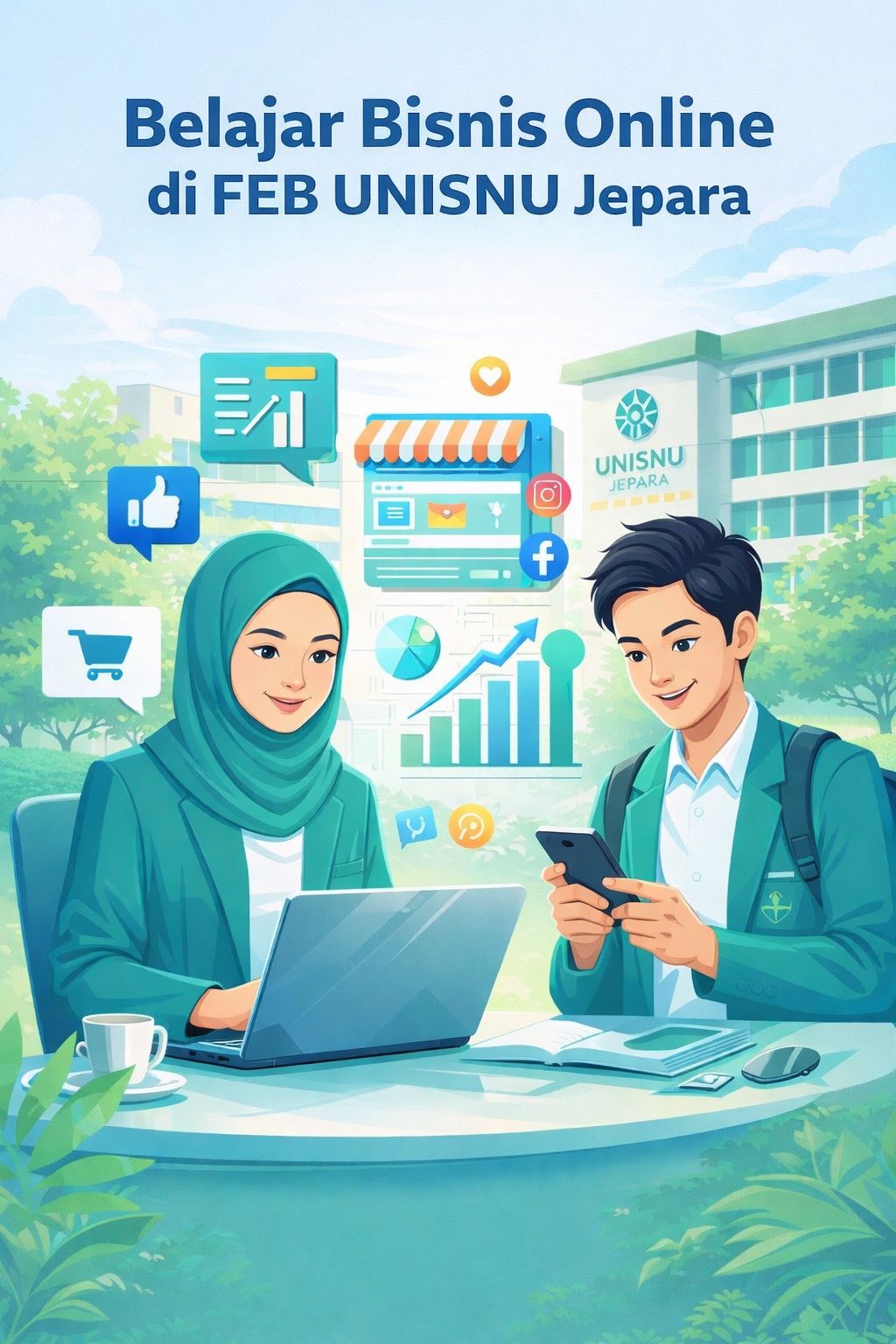 Belajar Bisnis Online di FEB UNISNU Jepara