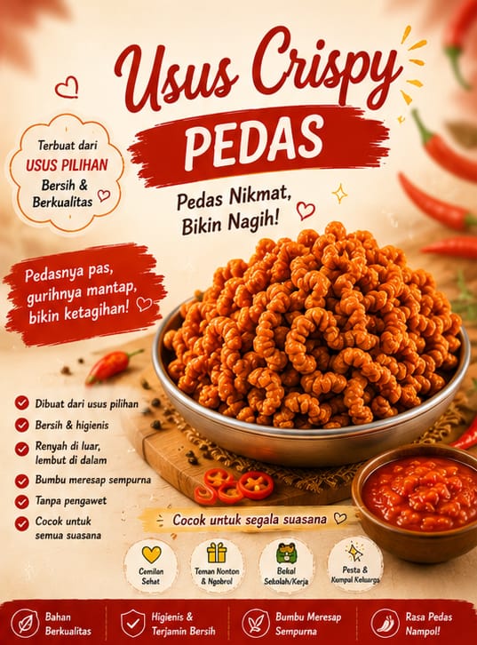 Usus Crispy Pedas