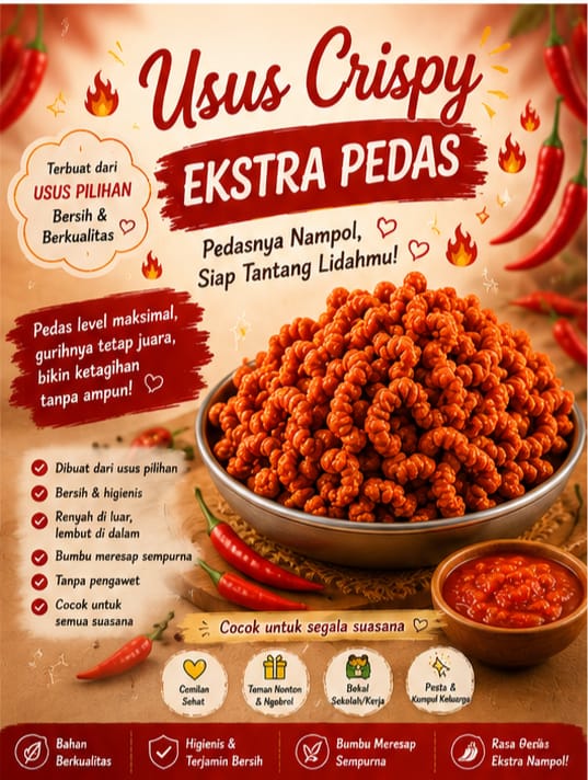 Usus Crispy Extra Pedas